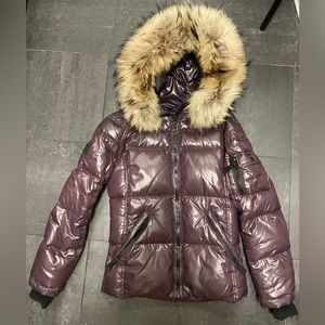 SAM. Girls Puffer Jacket Size 14 Purple or Women XS